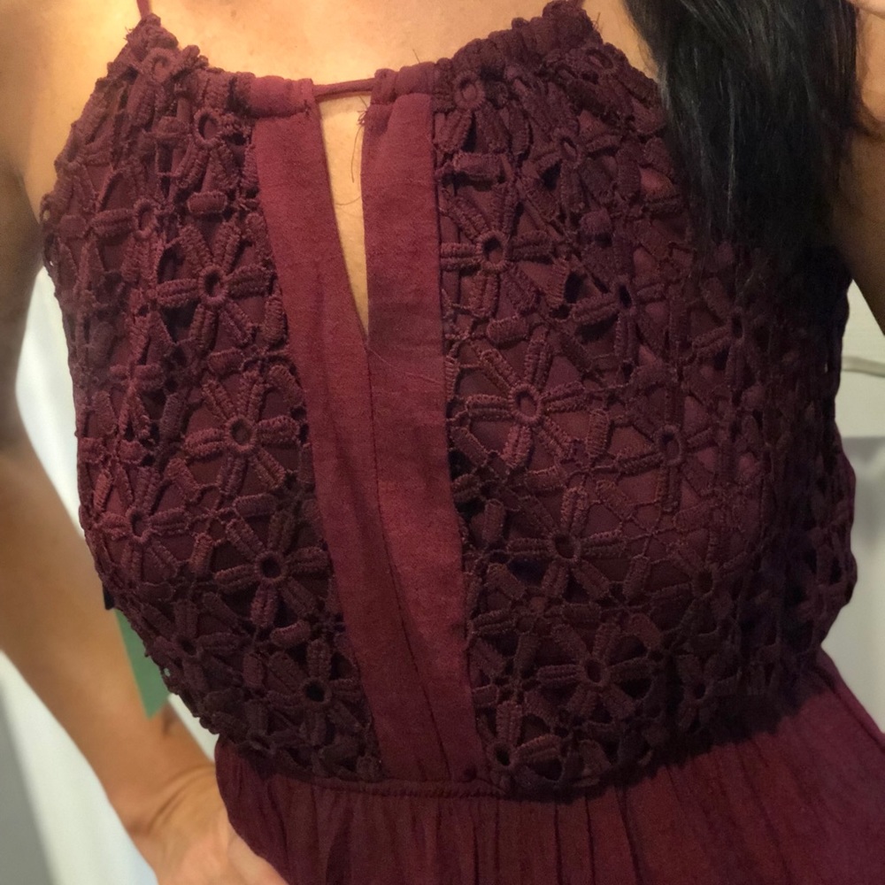 Maroon Maxi Dress